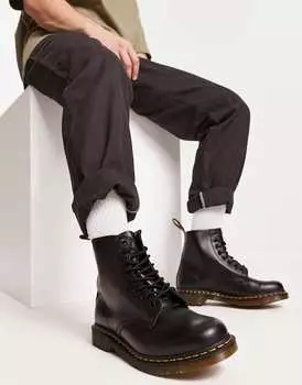 Черные ботинки с 8 люверсами Dr Martens 1460