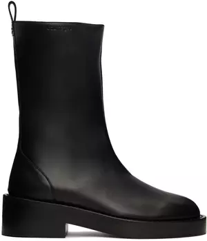 Черные ботинки с тиснением Courreges