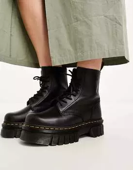 Черные ботинки со шнуровкой и массивной подошвой Dr Martens Audrick 8-Eye