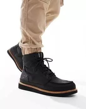 Черные ботинки средней шнуровки Timberland Newmarket