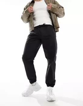 Черные брюки без застежки ASOS DESIGN