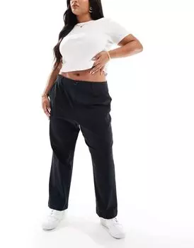 Черные брюки чинос ASOS DESIGN Curve