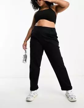 Черные брюки чинос ASOS DESIGN Curve