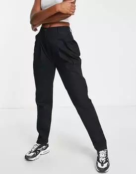 Черные брюки чинос ASOS DESIGN Hourglass