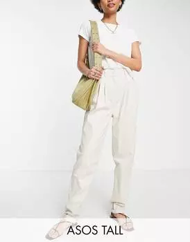 Черные брюки чинос ASOS DESIGN Tall
