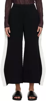 Черные брюки для отдыха с каймой Issey Miyake