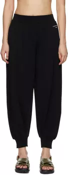 Черные брюки для отдыха с логотипом 3D Metallic Shiny Logo Stella McCartney