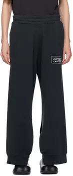 Черные брюки для отдыха с вентиляцией MM6 Maison Margiela