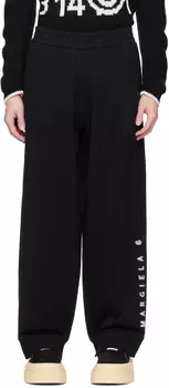 Черные брюки для отдыха с вентиляцией MM6 Maison Margiela