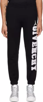 Черные брюки для отдыха с вышивкой Givenchy