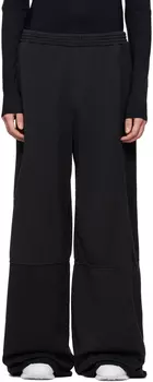 Черные брюки для отдыха со вставками MM6 Maison Margiela