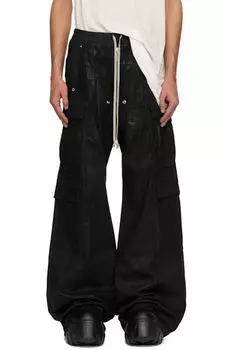 Черные брюки Hollywood Double Cargo Jumbo Belas Denim Rick Owens DRKSHDW
