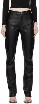 Черные брюки из искусственной кожи Hannah Jewett Edition Jet Miaou