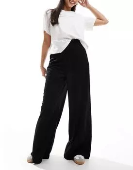 Черные брюки из крепового джерси Vero Moda