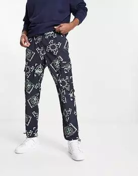 Черные брюки карго adidas Originals Adventure AOP