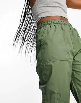 Черные брюки-карго цвета хаки ASOS DESIGN Tall