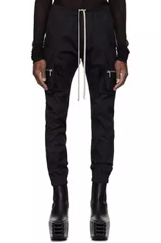 Черные брюки-карго Hollywood Mastadon Rick Owens