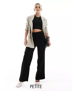 Черные брюки карго с карманами Extro & Vert