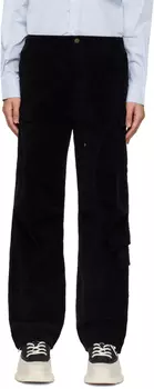 Черные брюки карго с карманами с клапанами Winnie New York