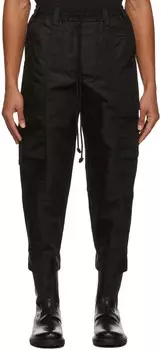 Черные брюки карго с полосками Song for the Mute