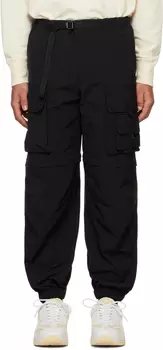Черные брюки карго с поясом MSGM