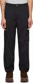 Черные брюки карго с резиновыми нашивками Burberry