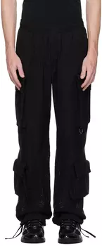 Черные брюки карго со вставками Givenchy