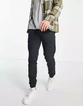 Черные брюки-карго узкого кроя Jack & Jones Intelligence
