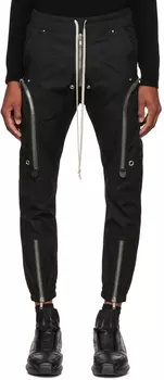 Черные брюки карго в стиле баухаус Rick Owens