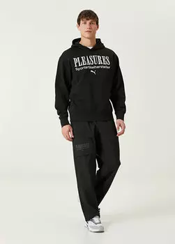 Черные брюки-карго x pleasures Puma