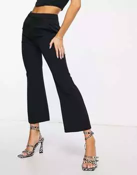 Черные брюки-клеш Urban Revivo