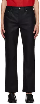 Черные брюки Londre из искусственной кожи Sefr