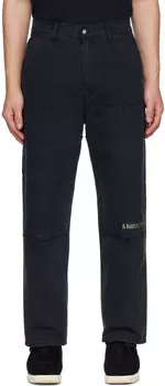 Черные брюки маляра BAPE