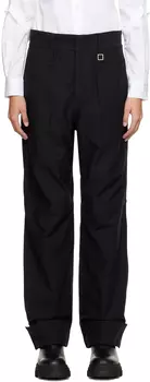 Черные брюки на кнопках Wooyoungmi