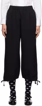 Черные брюки на кулиске Comme des Garons