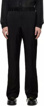 Черные брюки на молнии Alexander McQueen
