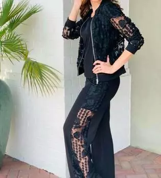 Черные брюки-палаццо Alexa Anatomie