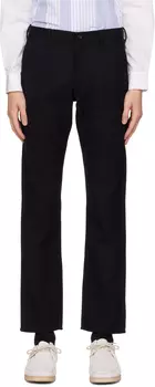 Черные брюки прямого кроя Comme des Garçons Homme Deux