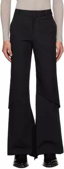 Черные брюки с драпировкой Dion Lee