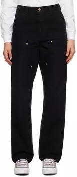 Черные брюки с двойным коленом Carhartt Work In Progress