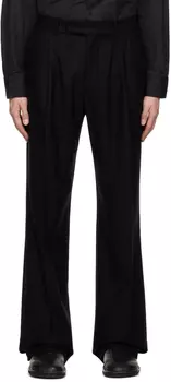 Черные брюки с двойными складками AMIRI