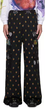 Черные брюки с фанлайтом Chopova Lowena