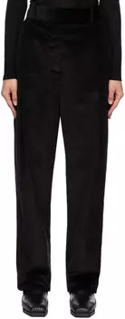 Черные брюки с глубокими складками Totme