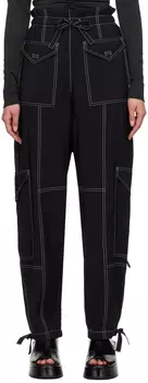 Черные брюки с карманами GANNI