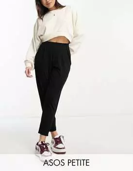 Черные брюки с колышками ASOS DESIGN Petite Ultimate - ЧЕРНЫЕ