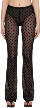 Черные брюки с монограммой MISBHV