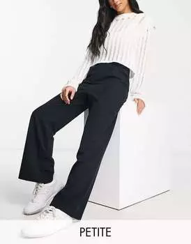 Черные брюки с напуском Miss Selfridge Petite - ЧЕРНЫЕ