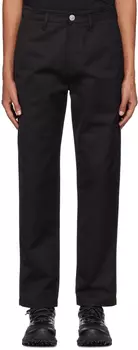 Черные брюки с нашивками Stone Island