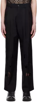 Черные брюки с вышивкой Feng Chen Wang