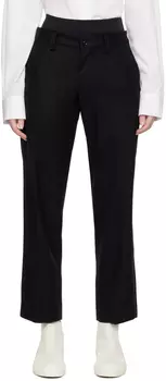 Черные брюки с заниженной талией Y's